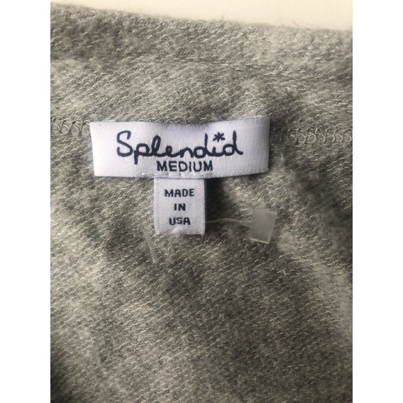 Splendid Sweatshirt Sweater Mini Dress Size Medium Heather Gray - Picture 8 of 11